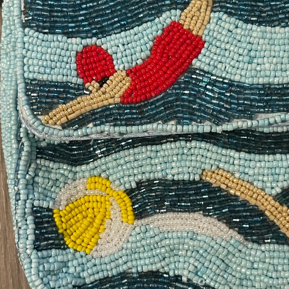 Sol and Mer Swimmers Beaded Bag and Coin Pouch Set - Picture 3 of 13
